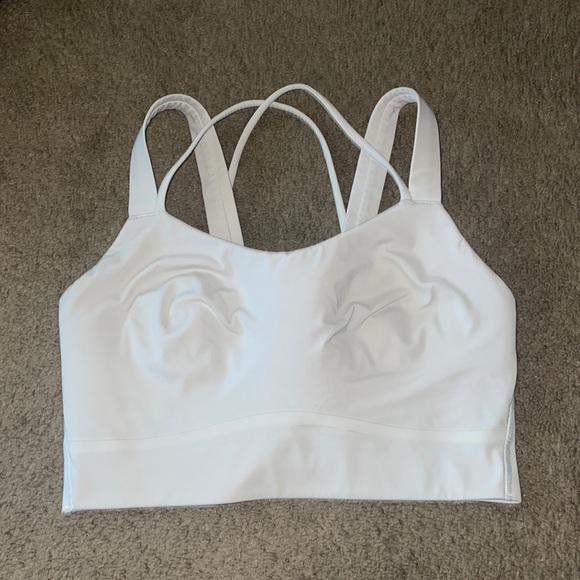 lululemon athletica Tops - Lululemon sports bra Like a Cloud Longline Bra Light Support white size 6